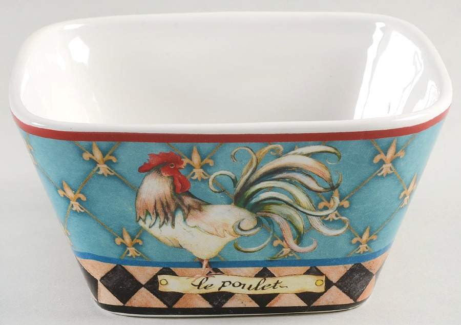 French Barnyard Individual Square Ice Cream Dish by Certified International-1