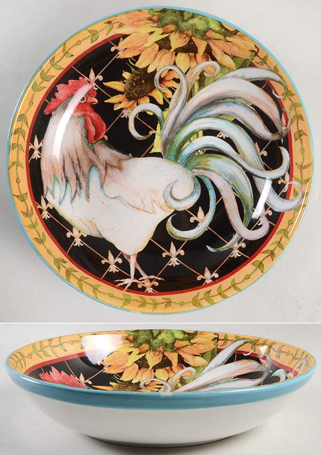 French Barnyard 13" Pasta Serving Bowl by Certified International-1