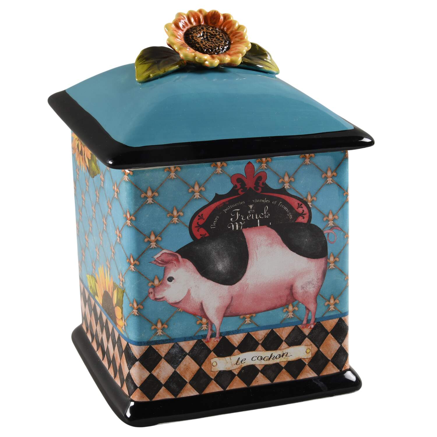 French Barnyard Medium Canister & Lid by Certified International-1