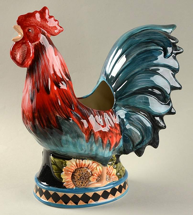 French Barnyard Figural Utensil Set by Certified International-1