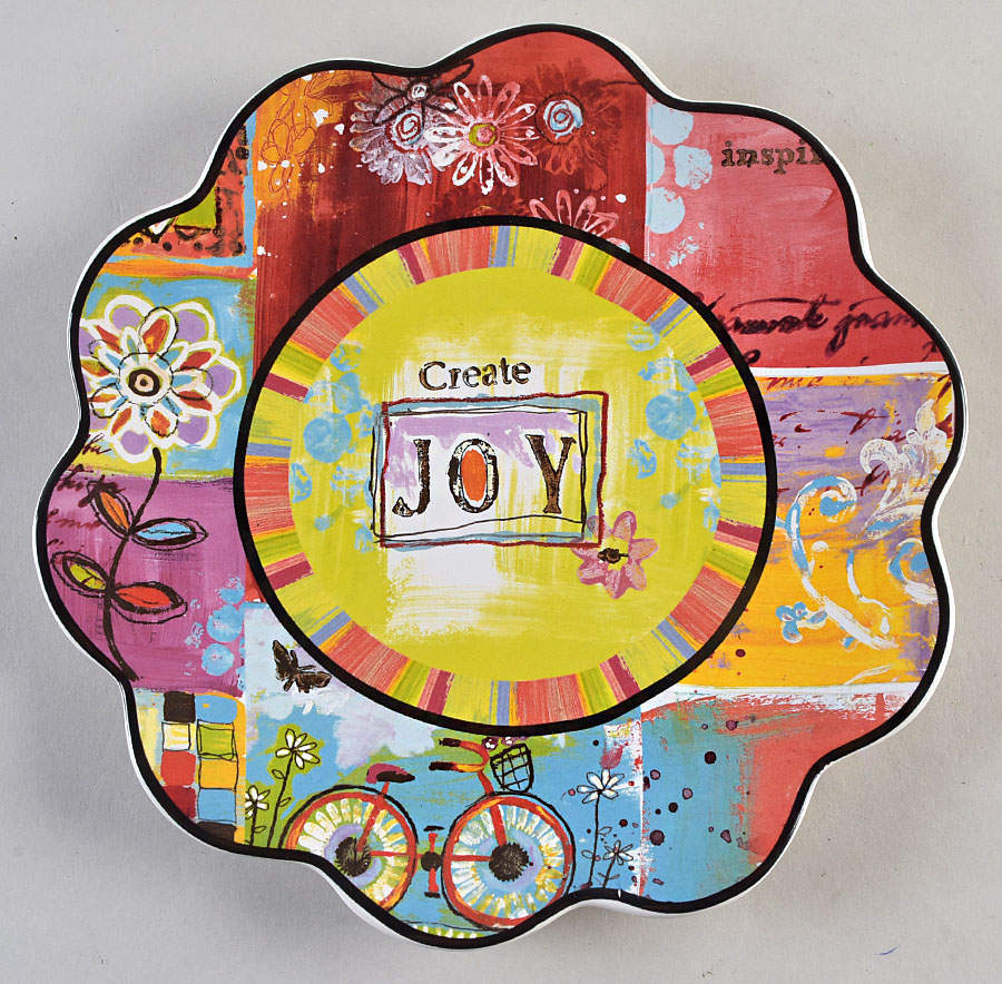 Daily Joy 8" Flower Shape Plate by Certified International-1