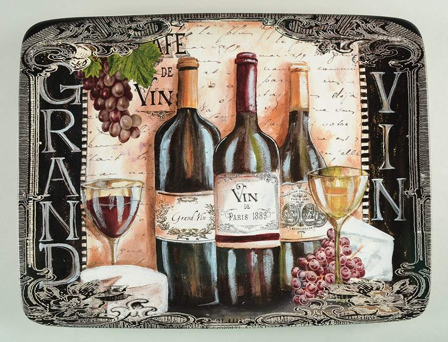 Grand Vin 16" Rectangular Serving Platter by Certified International-1