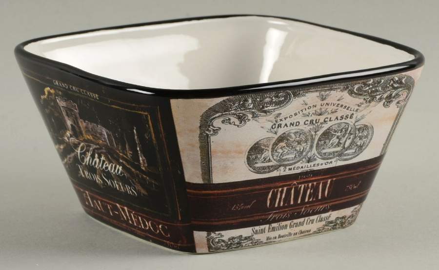 Grand Vin Individual Square Ice Cream Dish by Certified International-1