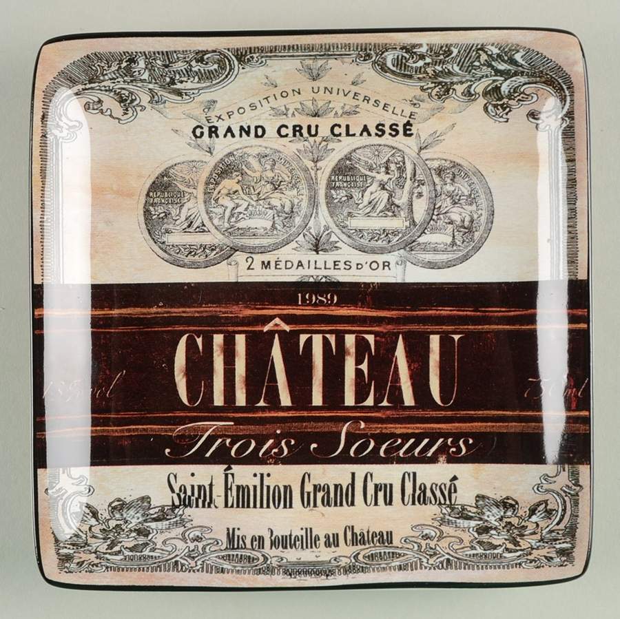 Grand Vin Square Canape Plate by Certified International-1