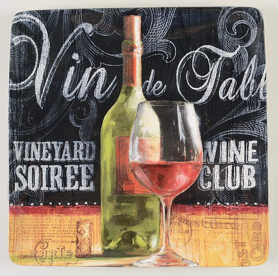 House Wine 14" Square Platter by Certified International-1