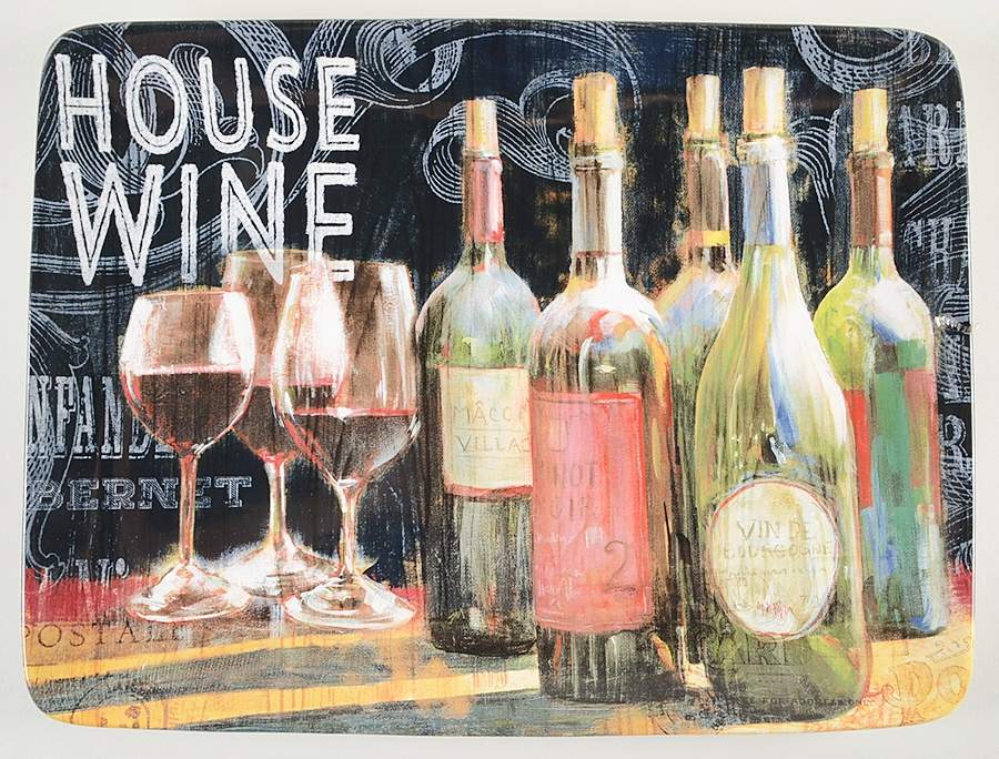 House Wine 16" Rectangular Serving Platter by Certified International-1