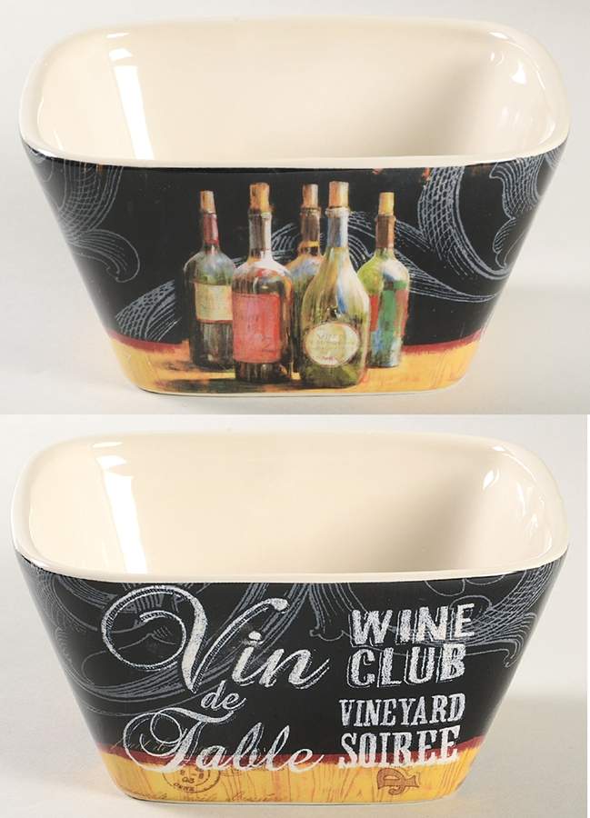 House Wine Individual Square Ice Cream Dish by Certified International-1