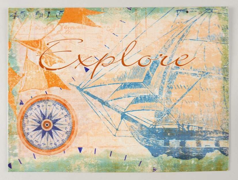 Mariner 12" Rectangle Metal Decorative Sign by Certified International-1