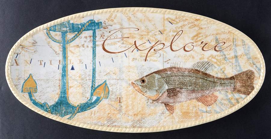 Mariner 15" Fish Platter by Certified International-1