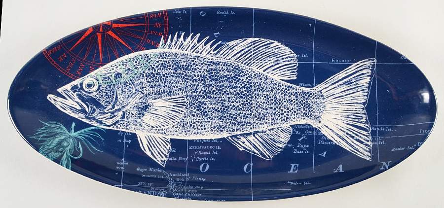 Pier 45 19" Fish Platter by Certified International-1