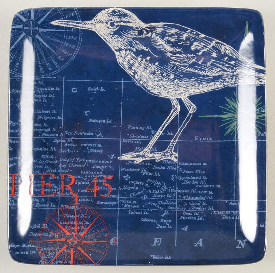 Pier 45 Square Canape Plate by Certified International-1