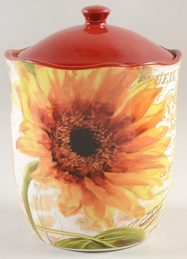 Paris Sunflower Small Canister & Lid by Certified International-1
