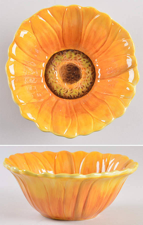 Paris Sunflower Figural Individual Ice Cream Dish by Certified International-1