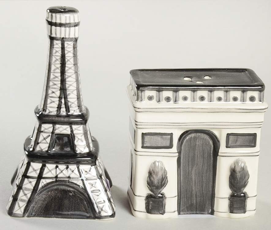 Paris Travel Figural Salt & Pepper Set by Certified International-1