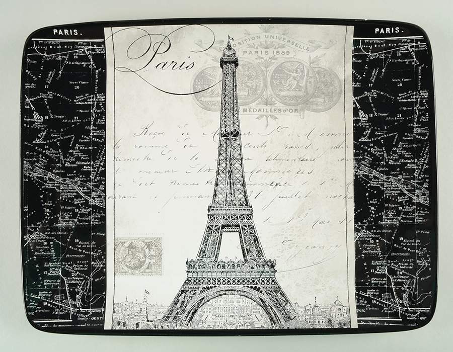Paris Travel 16" Rectangular Serving Platter by Certified International-1