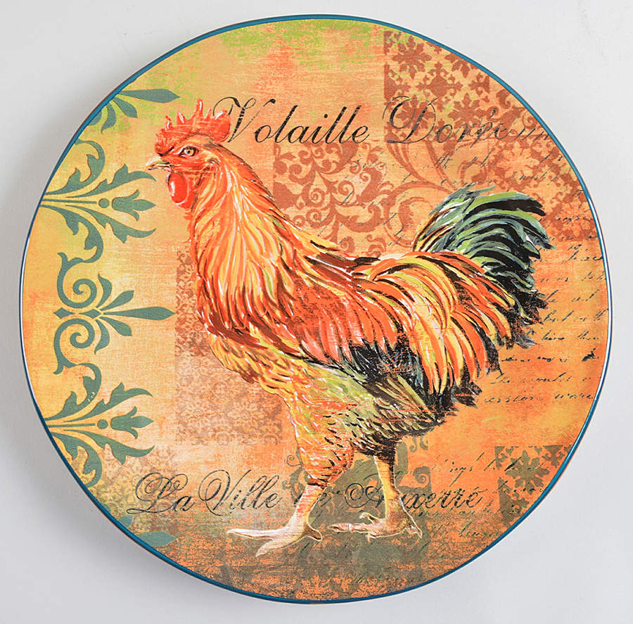 Rustic Rooster Dinner Plate by Certified International-1