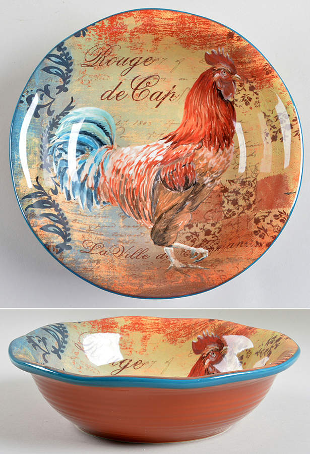 Rustic Rooster 8" Soup/Pasta Bowl by Certified International-1