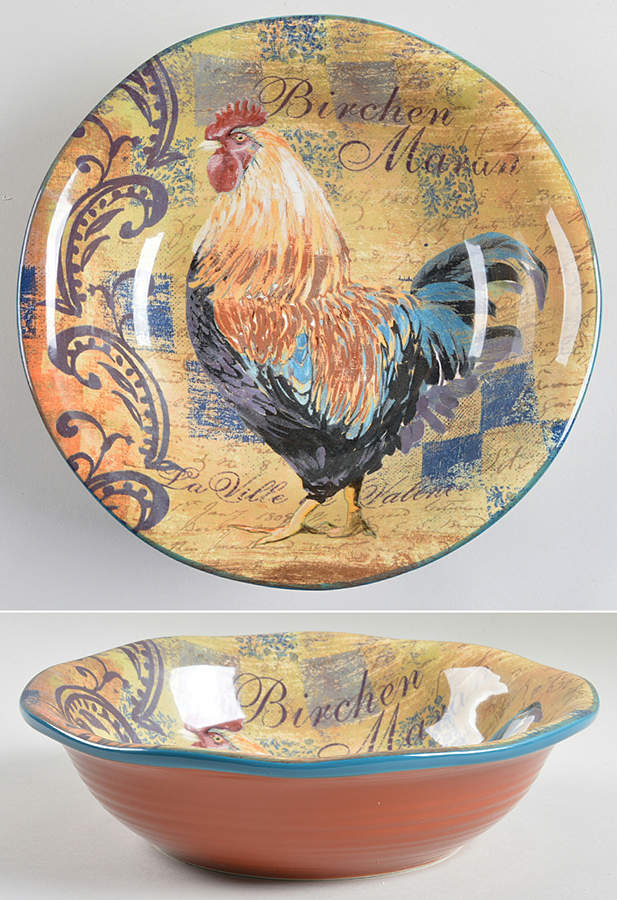 Rustic Rooster 8" Soup/Pasta Bowl by Certified International-1