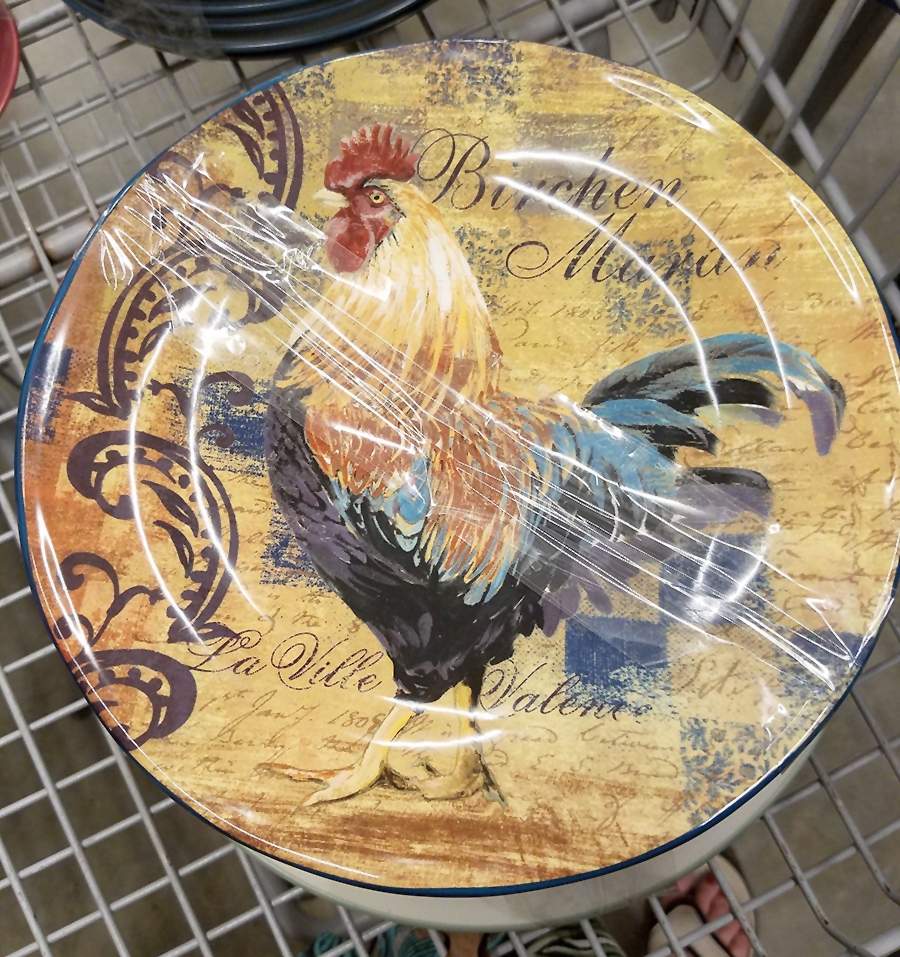 Rustic Rooster Salad/Dessert Plate by Certified International-1