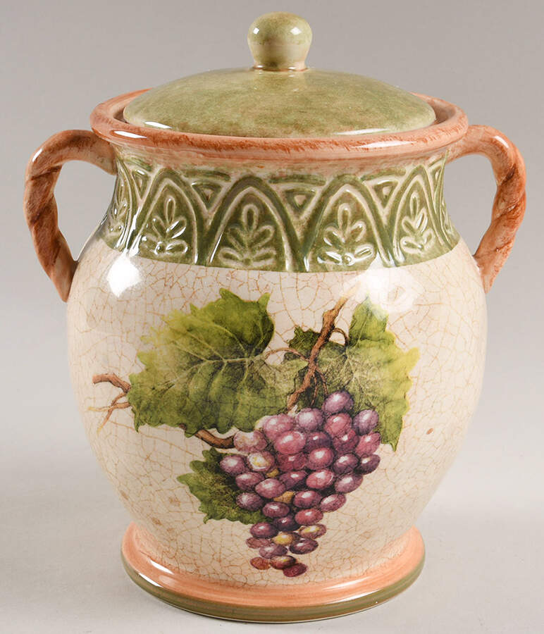 Sanctuary Wine Medium Canister & Lid by Certified International-1