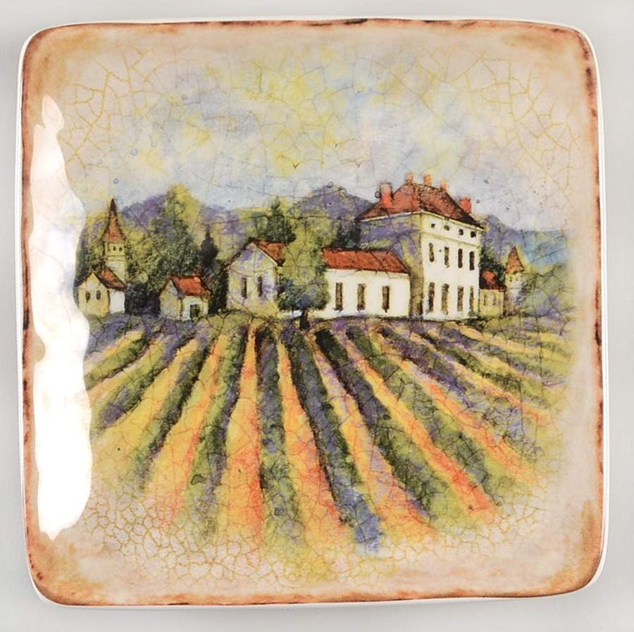 Sanctuary Wine Square Canape Plate by Certified International-1