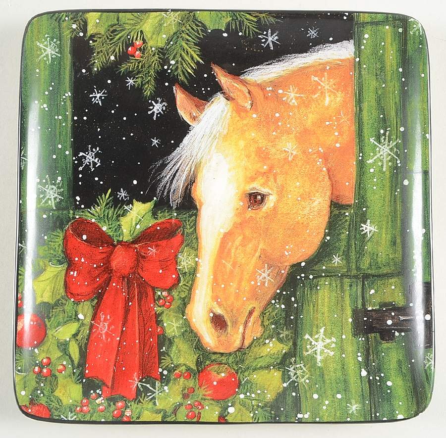 Heartland Holiday Square Salad/Dessert Plate by Certified International-1