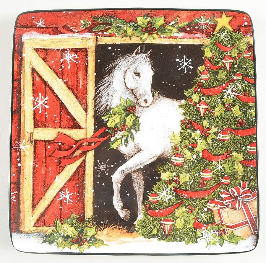 Heartland Holiday Square Dinner Plate by Certified International-1