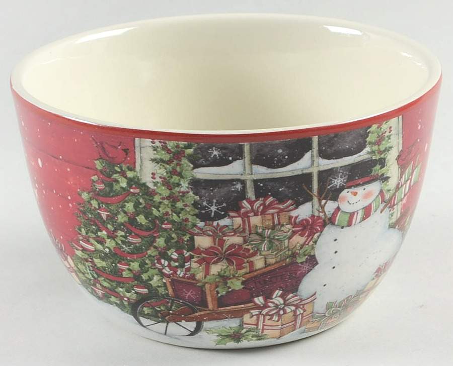 Snowman's Sleigh Individual Ice Cream Dish by Certified International-1