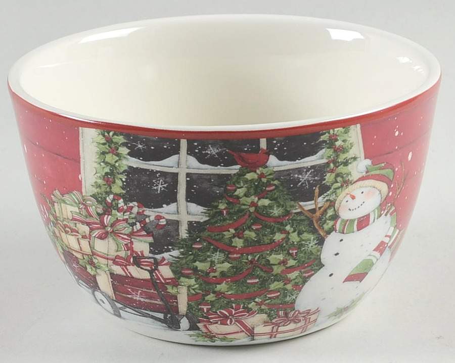 Snowman's Sleigh Individual Ice Cream Dish by Certified International-1