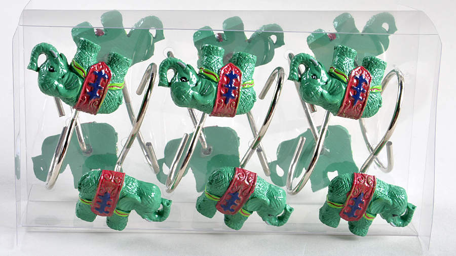 Leandre (Set of 12) Shower Curtain Hooks by Certified International-1