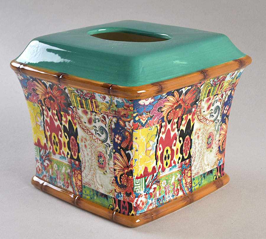 Leandre Square Tissue Box Cover by Certified International-1