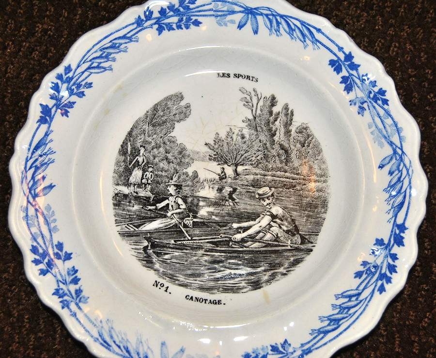 Les Sports Bread & Butter Plate by Creil & Montereau-1