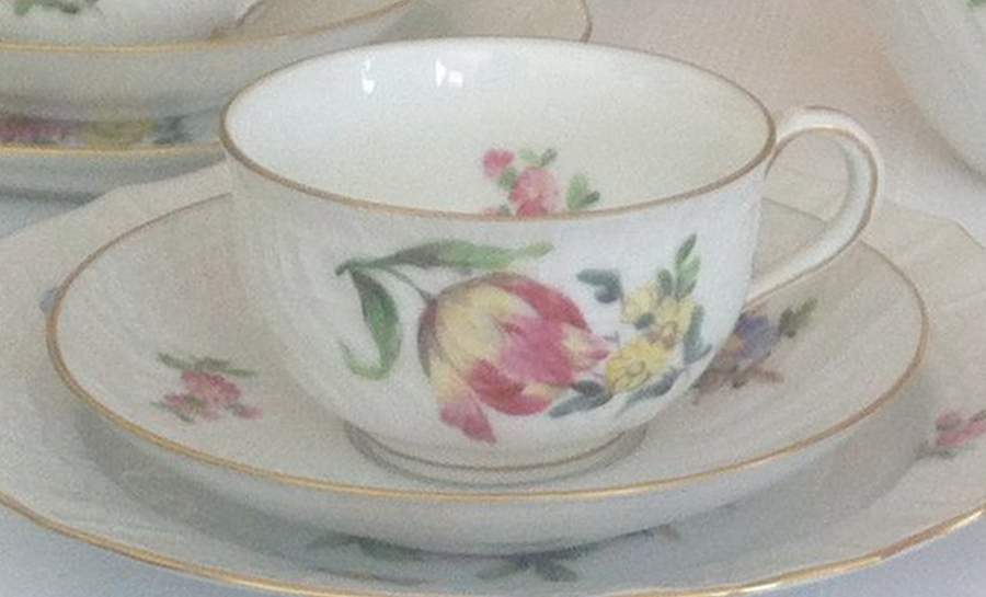 C6T11 Flat Cup & Saucer Set by Carl Thieme-1