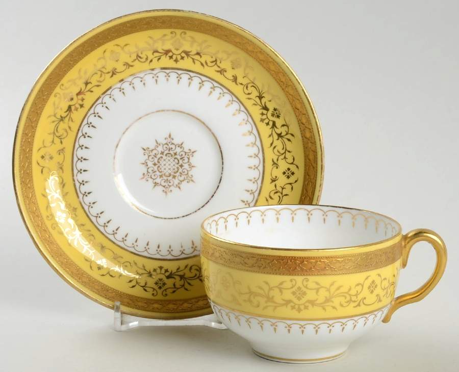 Y5921 Flat Cup & Saucer Set by Coalport-1