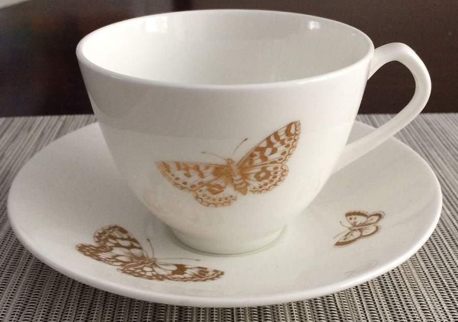 CRS212 Flat Cup & Saucer Set by Crown Staffordshire-1