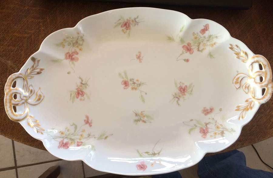 CHF1906 14" Oval Serving Platter by Charles Field Haviland-1