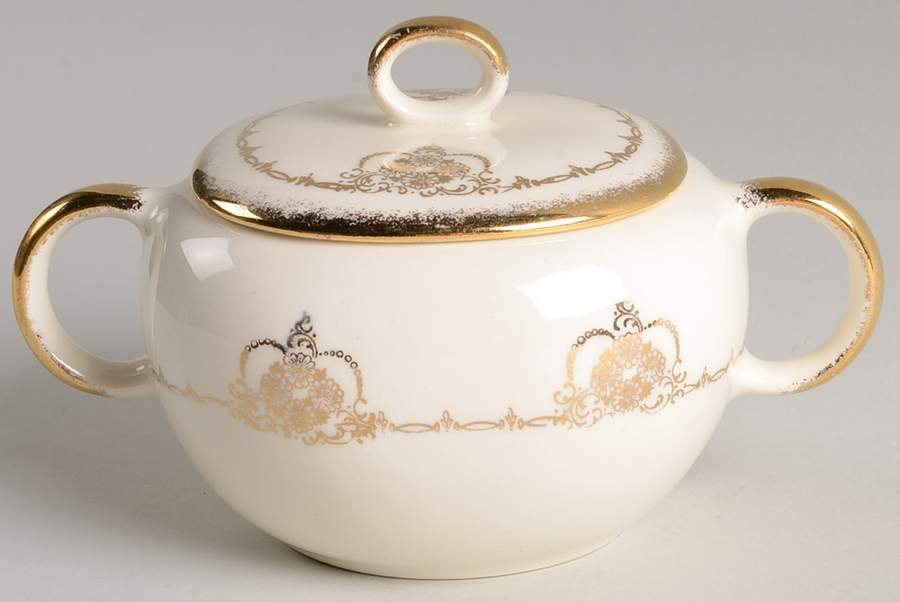 CRO411 Sugar Bowl & Lid by Crooksville-1