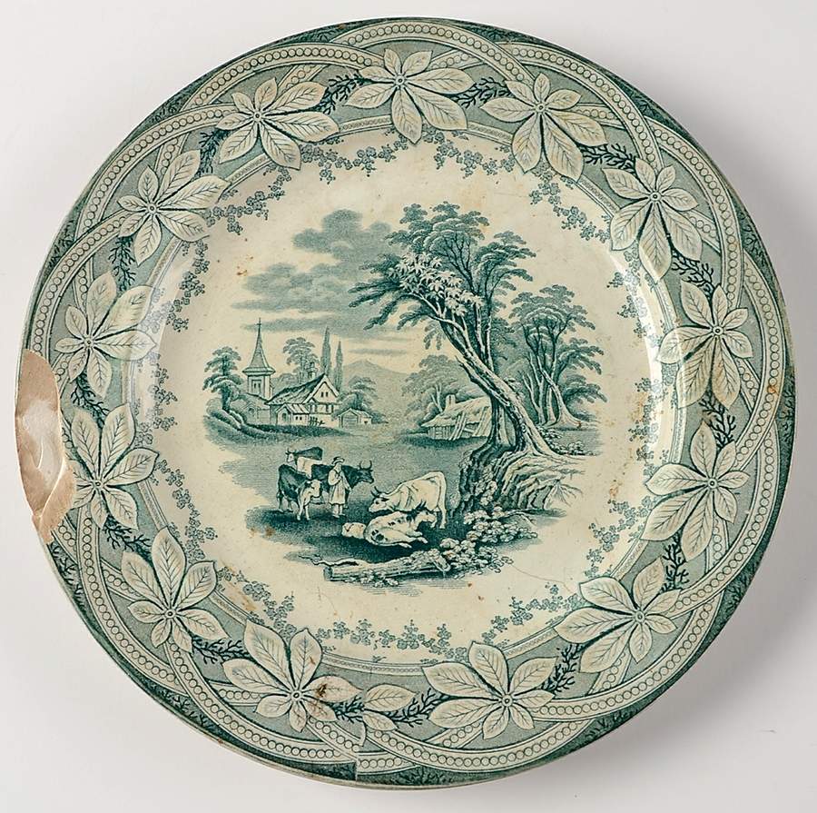 Chestnut Green Dinner Plate by Edward Challinor-1