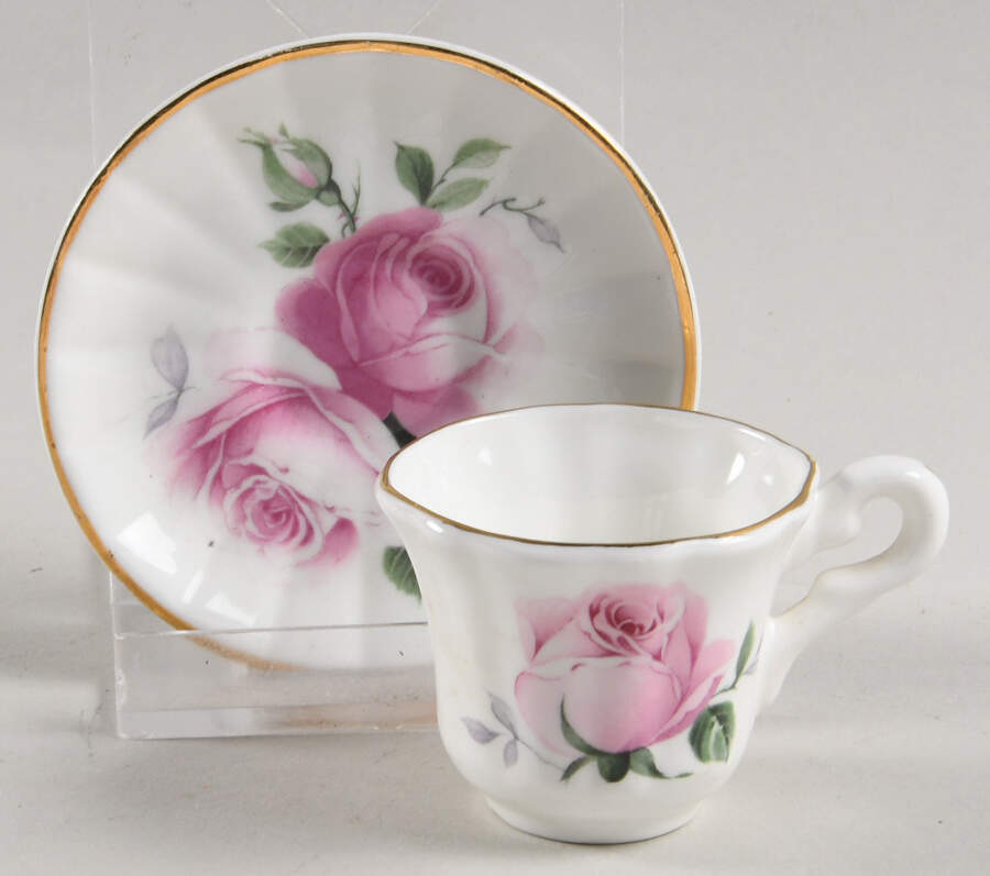 Ivy Rose Child's Cup & Saucer Set by Crown Victorian-1