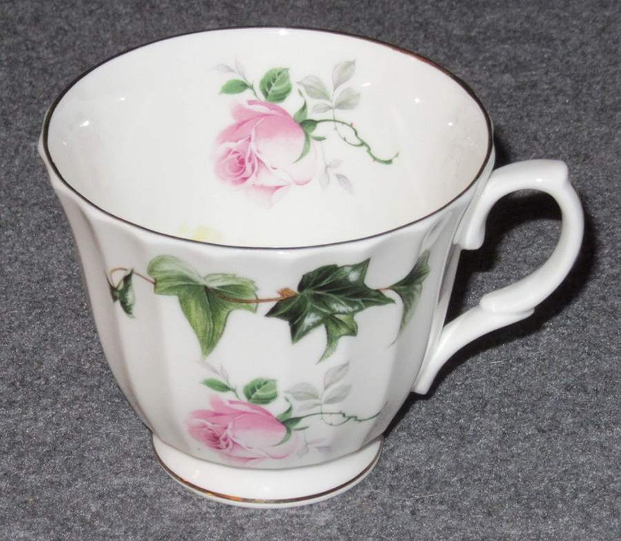 Ivy Rose Footed Cup & Saucer Set by Crown Victorian-1