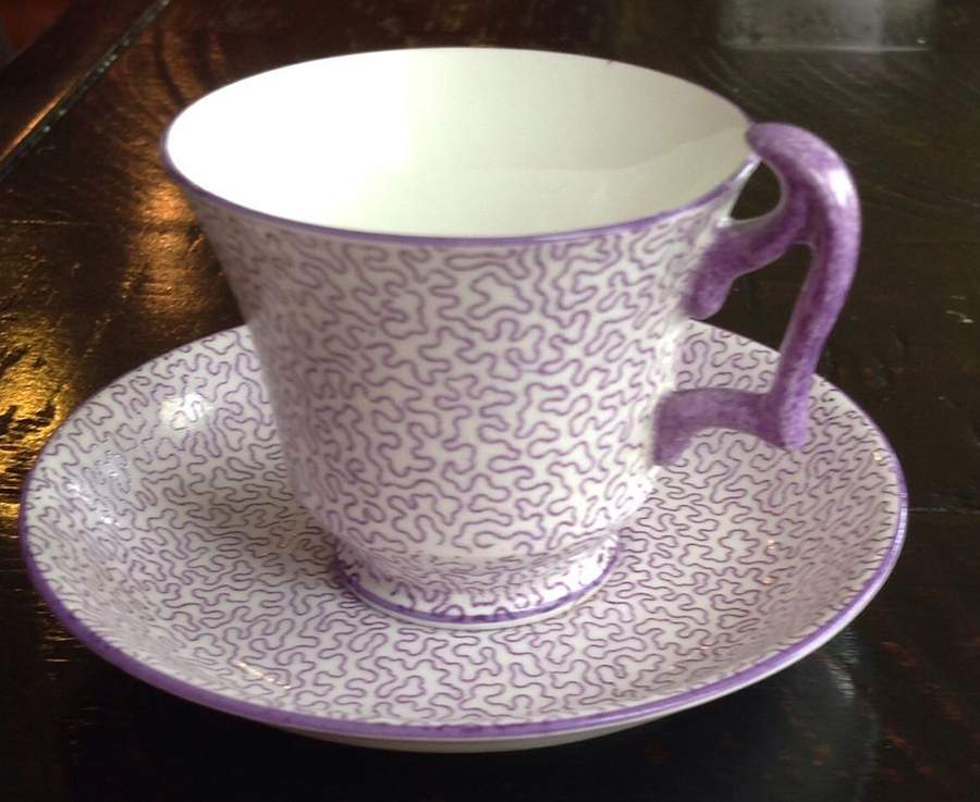 11476 Footed Demitasse Cup & Saucer Set by Crown Staffordshire-1