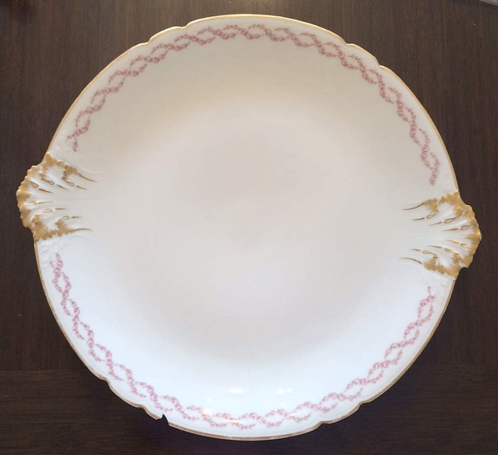 CHF1917 Handled Cake Plate by Charles Field Haviland-1