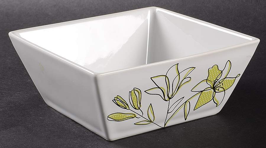 Lily Blossoms (Hard Square) Coupe Cereal Bowl by Coventry (PTS)-1