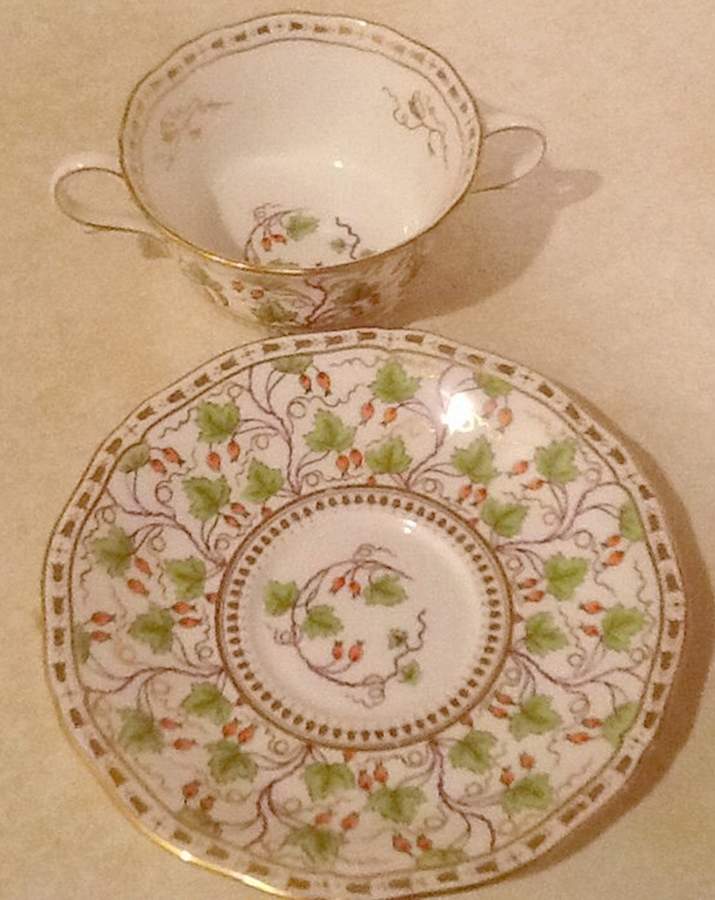 Y5664 Flat Bouillon Cup & Saucer by Coalport-1