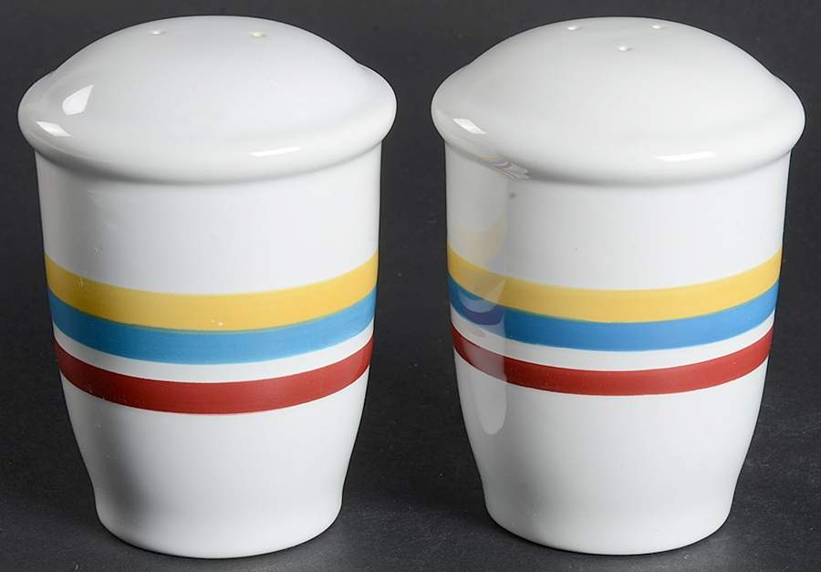 Hoops Salt & Pepper Set by Corning Corelle-1