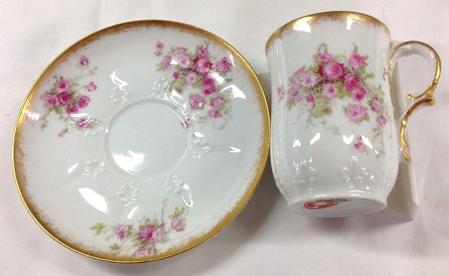 CHF1924 Flat Demitasse Cup & Saucer Set by Charles Field Haviland-1