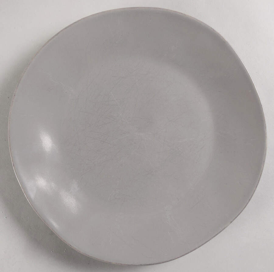 Marin Grey Dinner Plate by Crate & Barrel-1