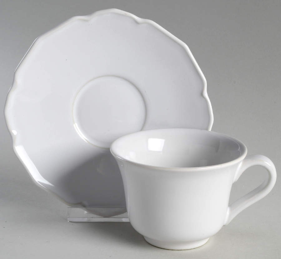 Savannah Footed Cup & Saucer Set by Crate & Barrel-1