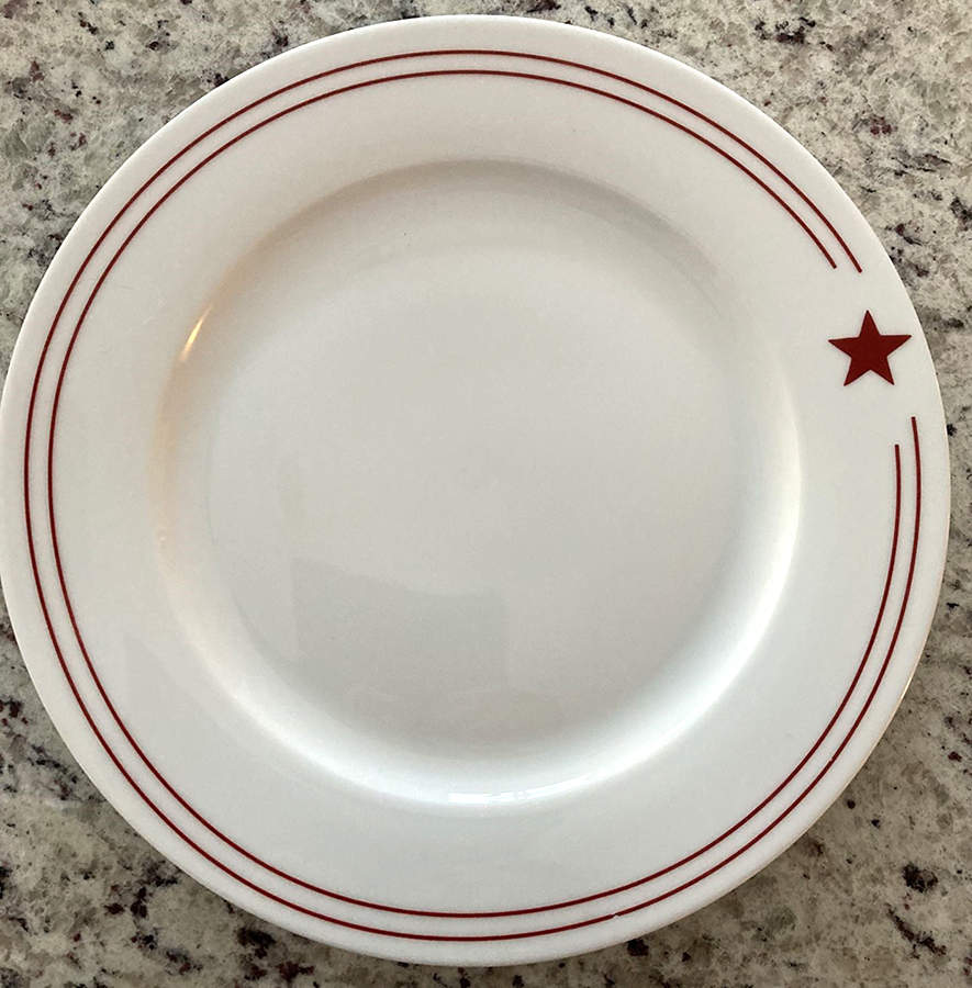 Red Star Dinner Plate by Crate & Barrel-1