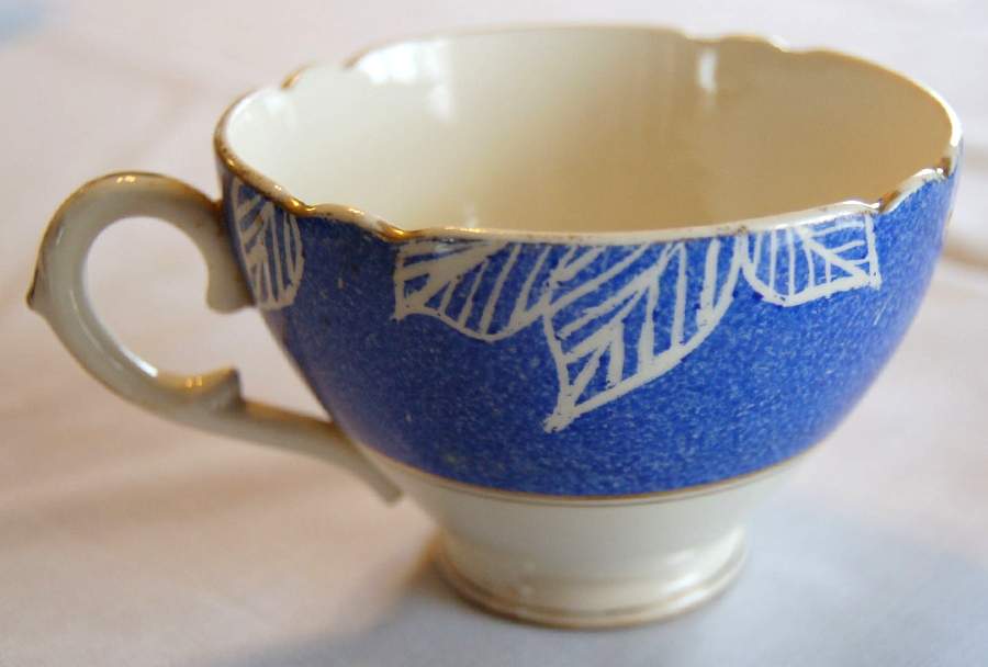 Cardinal Blue Footed Cup by Coalport-1